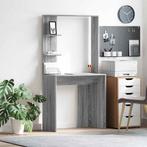 vidaXL Bureau met plank Grijs sonoma 78.5 x 37 x 154.5 cm, Huis en Inrichting, Bureaus, Verzenden, Nieuw