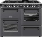 Stoves Richmond 110 DF DX gas fornuis - antraciet - 110 cm., Verzenden, 60 cm of meer, Nieuw, Energieklasse A of zuiniger