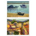 Jack Goldhill (XX) - Squid boats and Tuscany Townscape