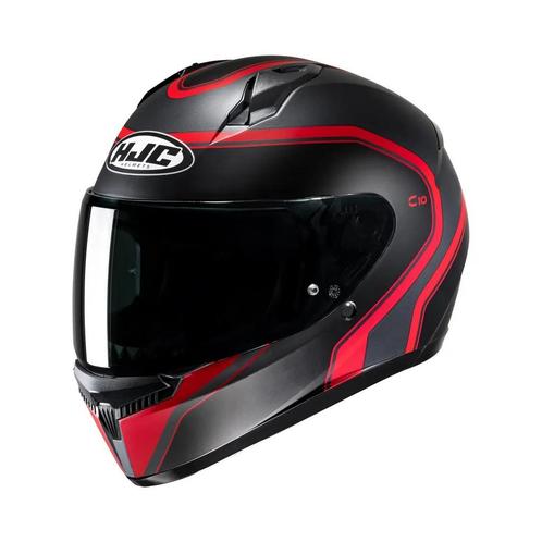 HJC C10 Elie - Zwart/Rood, Motoren, Kleding | Motorhelmen, XL, HJC, Integraalhelm, Verzenden