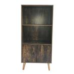 Boekenkast wandkast Stoer industrieel vintage design 120 cm, Huis en Inrichting, Kasten | Boekenkasten, Verzenden, Nieuw