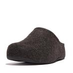 -0% FitFlop  FitFlop Shuv cushy vilten clogs pantoffels/slof, Verzenden, Nieuw, Zwart