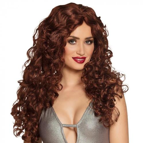 Langharige pruik natural look, Kleding | Dames, Carnavalskleding en Feestkleding, Nieuw, Ophalen of Verzenden