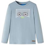 vidaXL Kindershirt met lange mouwen 128 lichtblauw, Verzenden, Nieuw