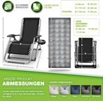 Tuinstoel - Ligstoel - Verstelbaar - Opvouwbaar - Grijs - Ti, Verzenden, Zo goed als nieuw