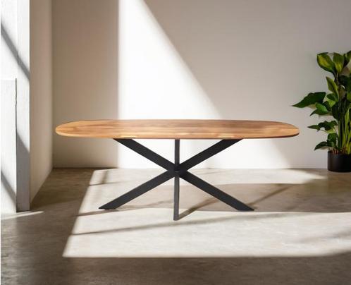Eettafel Colorado Deens ovaal mangohout 180x100 cm, Huis en Inrichting, Tafels | Eettafels, Nieuw, Ophalen of Verzenden