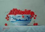 Hans Habraken (1946) - Chinees schaaltje met bessen, Antiek en Kunst, Kunst | Schilderijen | Klassiek