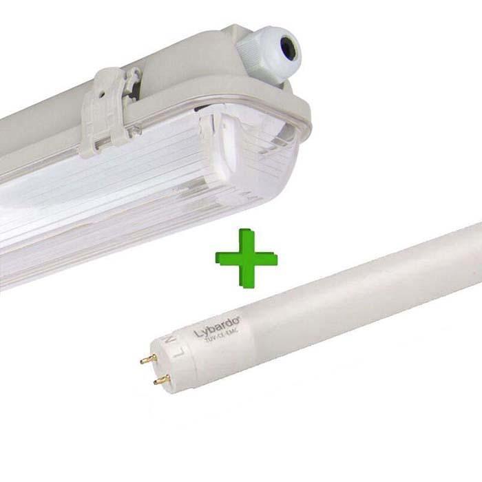 LED TL armatuur IP65 60 cm incl. LED TL buis 7.6W 6000K, Huis en Inrichting, Lampen | Overige, Nieuw, Verzenden