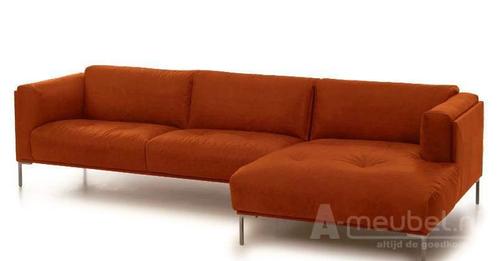 Loungebank Bern - loungebanken - Cognac, Huis en Inrichting, Banken | Sofa's en Chaises Longues, Nieuw, Leer