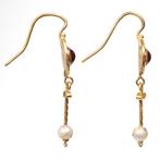 Oud-Romeins Goud, Granaat Hangers met parelmoer, Antiek en Kunst