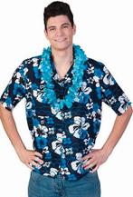 Hawaii Blouse Blue Flowers - Toppers - 52-54 (L/XL), Verzenden, Nieuw