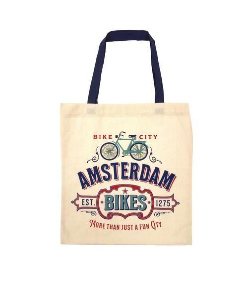 Tas katoen Amsterdam Bikes, Kleding | Heren, Schoenen, Nieuw, Ophalen of Verzenden