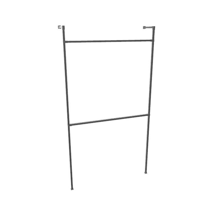 Industrieel Kledingrek Rennes | Vierkant Zwart 25x25 mm | Vl, Kleding | Dames, Kledingrekken, Ophalen of Verzenden