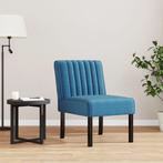 vidaXL Stoel fluweel blauw, Huis en Inrichting, Fauteuils, Verzenden, Nieuw