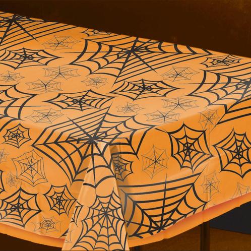 Halloween Tafelkleed Spinnenweb 2,74m, Hobby en Vrije tijd, Feestartikelen, Nieuw, Verzenden