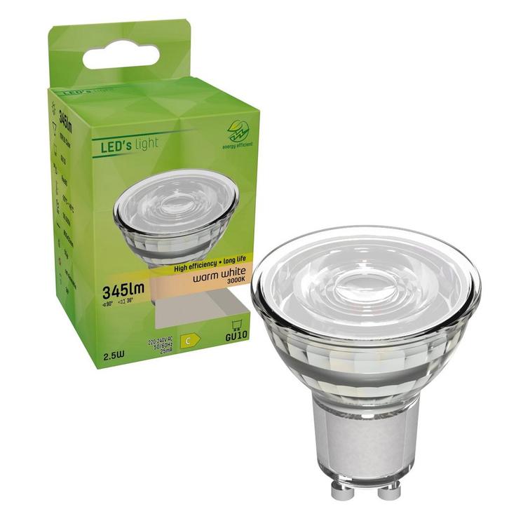 Elite LED Lamp met GU10 fitting - Gaat tot 25 jaar mee - 2W/, Huis en Inrichting, Lampen | Overige, Nieuw, Verzenden