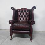Chesterfield style - Fauteuil - Koningin Anne - Hout, Leder