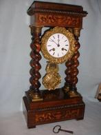 Portico klok - Japy Freres Paris - Antiek Hout, Messing,, Antiek en Kunst, Antiek | Klokken