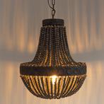 Kralen Hanglamp XL Zion Dark ø51 Binnenverlichting, Huis en Inrichting, Lampen | Hanglampen, Verzenden, Nieuw, Hout, 50 tot 75 cm