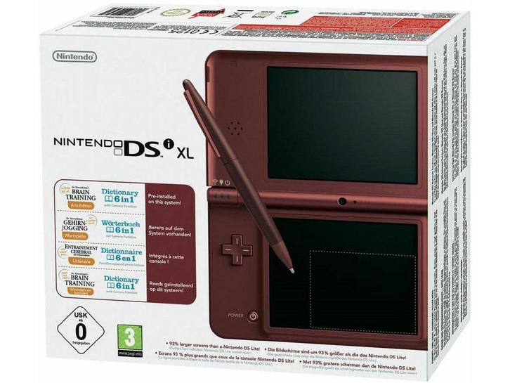 Nintendo DSi XL - Bordeaux Red [Complete], Spelcomputers en Games, Spelcomputers | Nintendo DS, Zo goed als nieuw, Ophalen of Verzenden