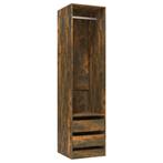 Kledingkast 50x50x200 Gerookt Eiken - Retourdeal! 53%, 200 cm of meer, Nieuw, Overige houtsoorten, 50 tot 75 cm