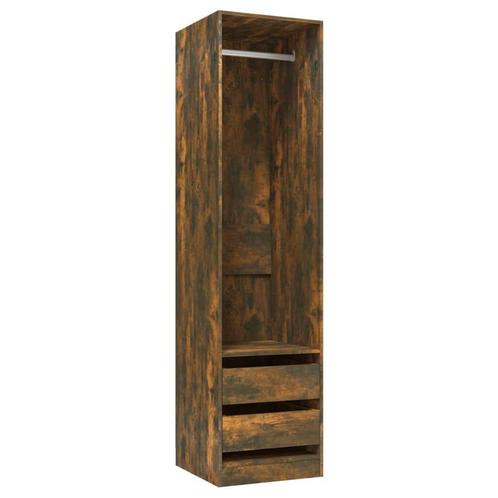 Kledingkast 50x50x200 Gerookt Eiken - Retourdeal! 53%, Huis en Inrichting, Kasten | Kledingkasten, 50 tot 75 cm, Nieuw, Overige houtsoorten
