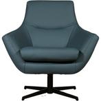 Leren draaifauteuil Wing - Toledo Whale (blauw/grijs), Huis en Inrichting, Fauteuils, Nieuw, Ophalen of Verzenden, 75 tot 100 cm