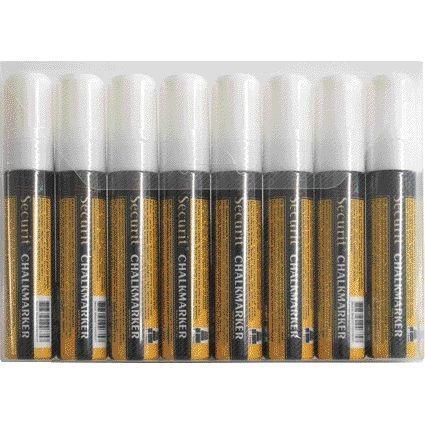 Krijtstift Securit SMA-720 blok wit 7-15mm blister à 8 stuks, Diversen, Schrijfwaren, Ophalen of Verzenden