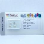 Zonder Minimumprijs - 4 pcs Diamant (Natuurlijk) - 1.18 ct -, Nieuw