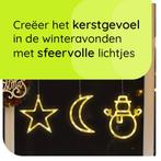 Kerstverlichting Raam Kerstster + Sneeuwpop met Twee Armen +, Diversen, Kerst, Verzenden, Nieuw