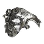 Steampunk Masker Zilver, Verzenden, Nieuw
