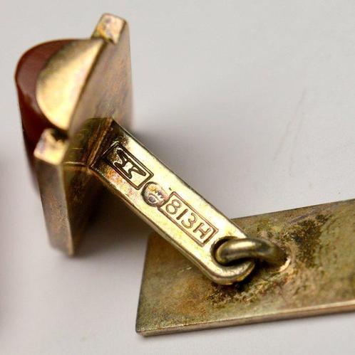 Zonder Minimumprijs - Manchetknopen Zilver - Ontwerp Arvi, Sieraden, Tassen en Uiterlijk, Antieke sieraden