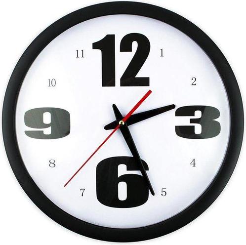JAP Clocks AC69 - Ronde wandklok - Ø30 cm - Wand klok, Huis en Inrichting, Woonaccessoires | Overige, Verzenden