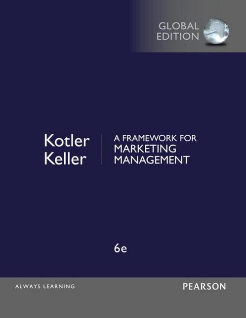9781292093147 A Framework for Marketing Management, Globa..., Boeken, Schoolboeken, Zo goed als nieuw, Verzenden