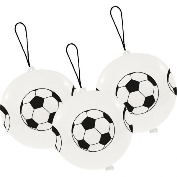 Voetbal Punch Ballonnen 33,5cm 3st, Hobby en Vrije tijd, Feestartikelen, Nieuw, Verzenden