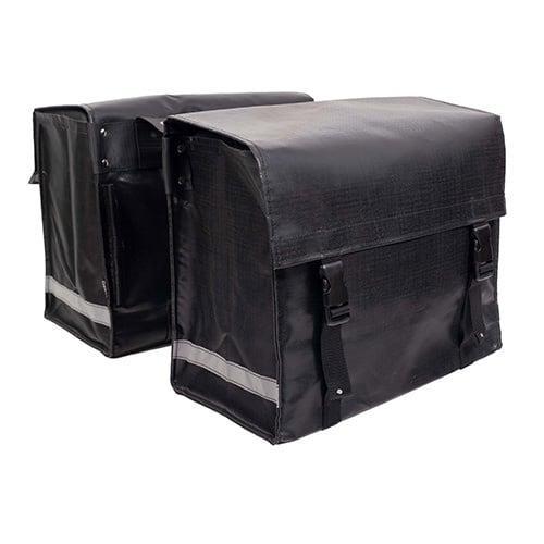 Beck Nostalgic 52 Liter Zwart Glans, Fietsen en Brommers, Fietsaccessoires | Fietstassen, Nieuw, Verzenden