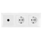 Coax Contactdoos - Wandcontactdoos - Aigi Cika - Inbouw -, Kunststof, Overige typen, Nieuw, Ophalen of Verzenden