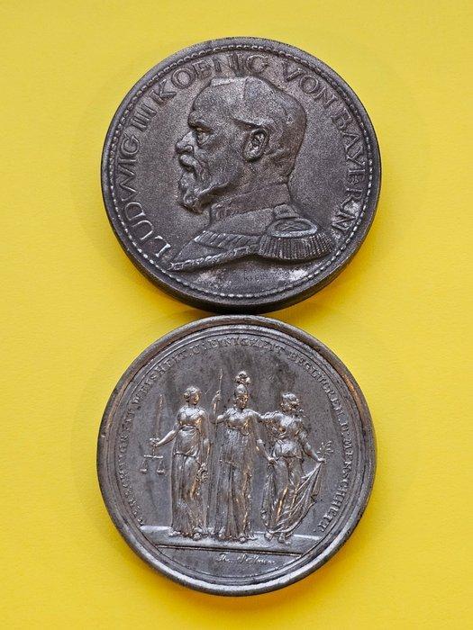 Duitsland. 2 Schraubmedaillen (Zonder Minimumprijs), Postzegels en Munten, Munten | Europa | Niet-Euromunten