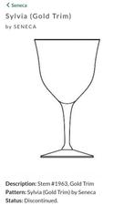 Seneca - Champagneglas (10) - Sylvia (Gouden rand) - Goud,