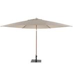 Azzurro stokparasol 300 cmØ woodlook frame zand 4 Seasons, Tuin en Terras, Parasols, Ophalen of Verzenden, Nieuw