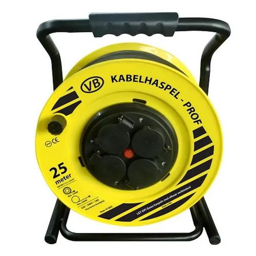 Haspel prof met deksels 4-voudig 3x2.5mm2 + RA - 40 meter, Doe-het-zelf en Verbouw, Elektra en Kabels, Ophalen of Verzenden