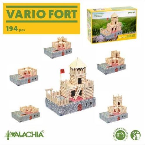 Walachia Vario Fort 194st (Houten Bouwsets), Kinderen en Baby's, Speelgoed | Bouwstenen, Nieuw, Verzenden