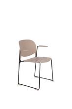 Stapelbare Eetkamerstoel - Sterre - Taupe - House of Rebels, Huis en Inrichting, Stoelen, Verzenden, Nieuw
