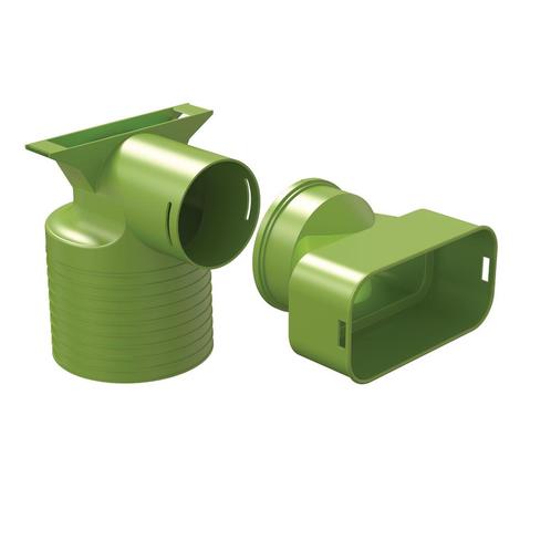 Air Excellent 1x AE55sc Ventieladapter 90° 125, Doe-het-zelf en Verbouw, Overige Doe-het-zelf en Verbouw, Ophalen of Verzenden