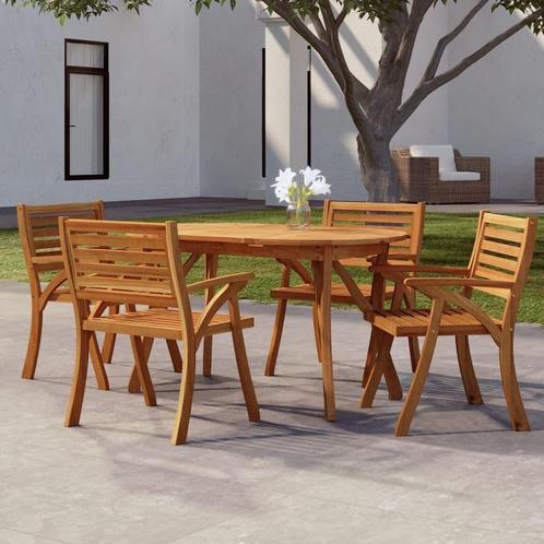 vidaXL Tuintafel 150x90x75 cm massief acaciahout, Tuin en Terras, Tuintafels, Nieuw, Hout, Verzenden
