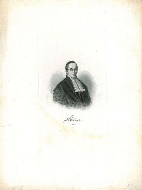 Portrait of Henricus Egbertus Vinke, Antiek en Kunst, Kunst | Etsen en Gravures