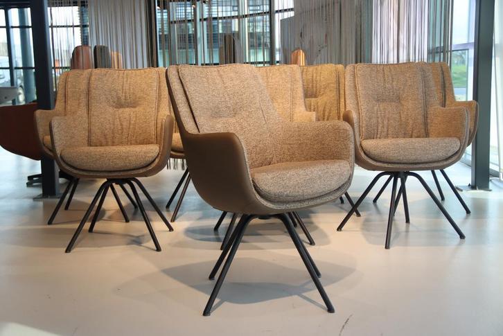 4/6/8/10 eetkamerstoel Gealux Francisco/ Miami met dekje, Huis en Inrichting, Stoelen, Nieuw, Leer, Stof, Ophalen of Verzenden