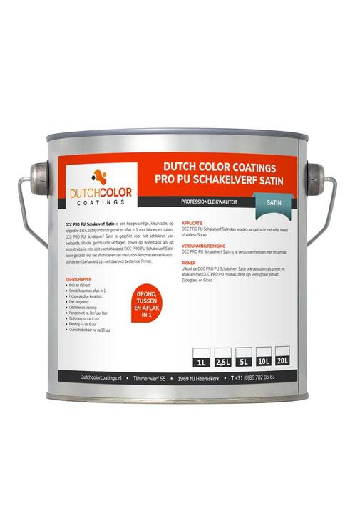 DCC PRO PU Schakelverf Satin Monumentengroen | N0.15.10 10L, Doe-het-zelf en Verbouw, Verf, Beits en Lak, Verf, Groen, Nieuw, 5 tot 10 liter