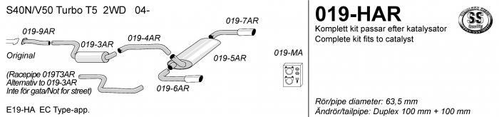Simons uitlaatlsysteem duplex vanaf katalysator: RVS | Volvo, Auto-onderdelen, Uitlaatsystemen, Nieuw, Verzenden