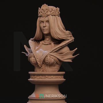Queen of Spades Bust - 100mm | by Nerikson - Sculpted beschikbaar voor biedingen